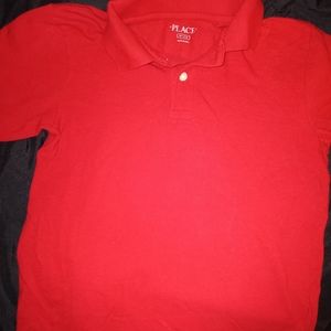 Boys polo pull over shirt